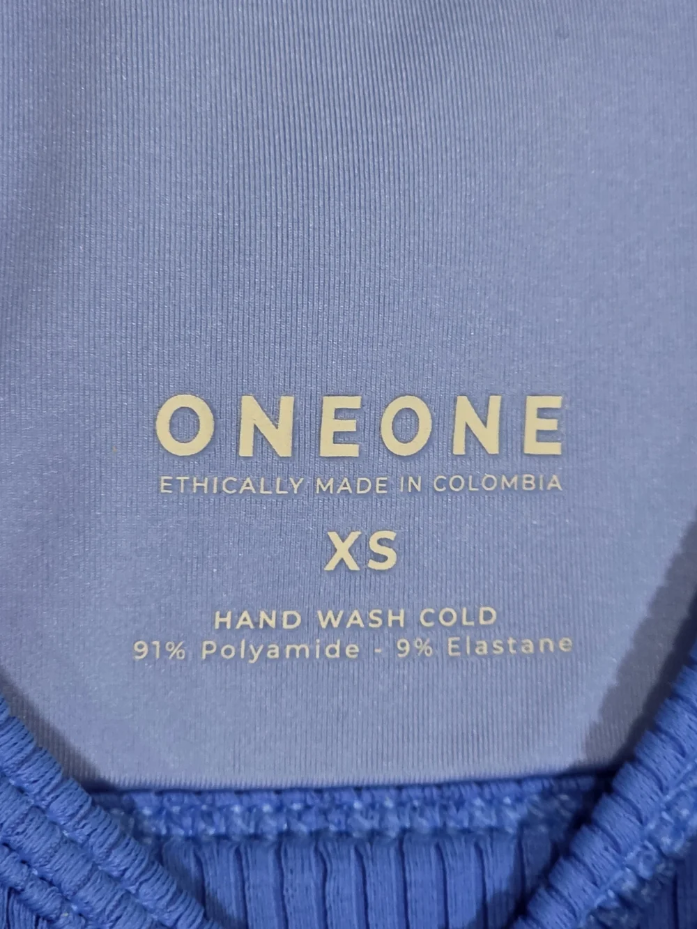 OneOne Swimwear Bikini Jenna V-Wire Top And Jesse V-Shape Bottom NWT Royal Blue